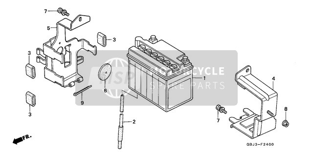 Honda C50SW 1994 Battery for a 1994 Honda C50SW